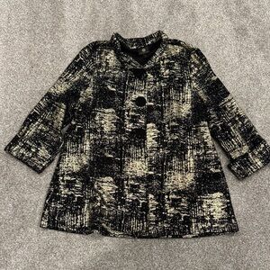 JM Collection Black and Gold Women's Jacket